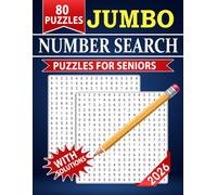 2026 Jumbo Number Search Puzzles For Seniors: Relaxing brain activities that build clarity and calm