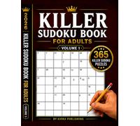 2026 Killer Sudoku Puzzle Book for Adults Volume 1: 365 Killer Sudoku Puzzles