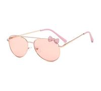 2026 Kinder Sonnenbrillen mit Metallrahmen, modische Sonnenbrille für M?dchen, für den Au?enbereich, Fahrradbrille, Party-Brille, Fotografie-Zubeh?r, Rosa infernale, Taglia unica