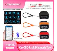 2026 KONNWEI KW906 OBD2 Strumento diagnostico per sistema motore auto Scanner Bluetooth5.0 per Android/IOS ELM 327 Lettore di codici Pic18F25K80