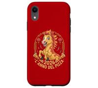 2026 L’Anno del Pizza Cavallo di Fuoco Custodia per iPhone XR