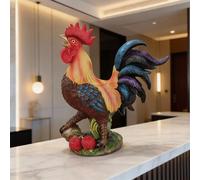 2026 La grande resina artificiale: un aspetto elegante e realistico, i colori vivaci lo rendono un eccezionale colpo d'occhio. (rosso, 20 x 15,5 x 17,5 cm)