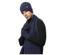 2026 La lana di protezione per le orecchie in velluto a doppio strato è un set di tre pezzi alla moda e versatile, Marina Militare, Taglia unica