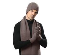 2026 La lana di protezione per le orecchie in velluto a doppio strato è un set di tre pezzi alla moda e versatile, Caff, Taglia unica