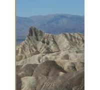 2026: Large Monthly Calendar Planner - Death Valley National Park Zabriskie Point