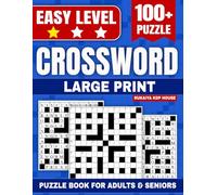2026 Large Print Crossword Puzzle Book for Adults and Seniors: Easy Level: 100+ Relaxing Easy Puzzles with Solutions | Brain Boost Activity Book for ... and Mental Fitness | Large Format 8.5 x 11