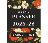 2026 Large Print Weekly & Monthly Planner for Low Vision: Easy-to-Read Big Font Organizer | Covers November 2025 - December 2026 | Calendar for ... Adults with Poor Eyesight & Visual Impairment