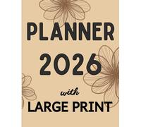 2026 Large Print Weekly & Monthly Planner for Low Vision: Easy-to-Read Big Font Organizer | Covers October 2025 - December 2026 | Calendar for Poor Eyesight & Visual Impairment
