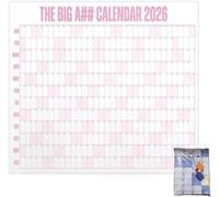 2026 Large XXL Dry Erase Wall Calendar with Yearly Overview and Color Coded Organization for Efficient Planning
