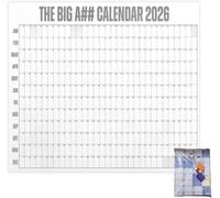 2026 Large XXL Dry Erase Wall Calendar with Yearly Overview and Color Coded Organization for Efficient Planning