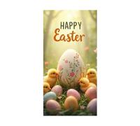 2026 Le tende decorative pasquali con stampa a uovo di Pasqua sono come la primavera che ti soffia sul viso. Creano un'atmosfera calda e accogliente per la famiglia riempiono tutti con gioia festosa