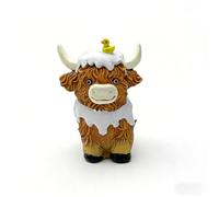 2026 Libreria con statua di mucca in resina - il complemento perfetto per la tua libreria o qualsiasi altra stanza del tuo (Brown, 12 x 9 x 9 cm)