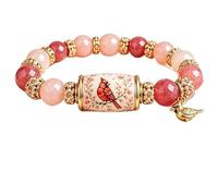 2026 Limited Edition Bluebird Blessings Bracelet with Gift Box, Hummingbird Butterfly Blessing Bracelet, Inspirational Bird Charm Bracelets, Elastic Stretch Beaded Bracelets for Women (#A)