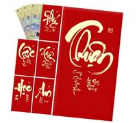 2026 Lunar Decor, Red Envelopes, Year Of The Horse, Vietnamese New Year Envelopes with Festive Print Design, Stationery for Girlfriend Children Men Kids Teens Family Friends