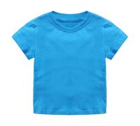 2026 Maglietta basic classica girocollo morbido cotone biologico per bambini con maniche corte, b, 8- 10 anni