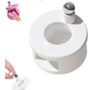 2026 - Magnete rotante per unghie a forma di occhio di gatto, 360° automatico, con forte forza magnetica, strumento per nail art adatto ai principianti, per effetti di smalto gel 5D/9D Cat Eye (bianco