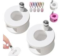 2026 - Magnete rotante per unghie a forma di occhio di gatto, strumento per nail art adatto ai principianti con forza magnetica uniforme, eccellente assorbimento della luce, effetto occhio di gatto