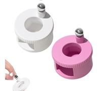 2026 - Magnete rotante per unghie a occhio di gatto, 360° automatico, con forte forza magnetica, strumento per nail art adatto ai principianti per effetti di smalto gel 5D/9D (2 pezzi)