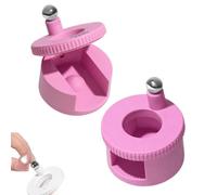 2026 - Magnete rotante per unghie a occhio di gatto, 360°, automatico, con forte forza magnetica, strumento per nail art adatto ai principianti, per effetti di smalto gel 5D/9D Cat Eye (2 pezzi, rosa)