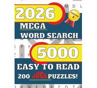 2026 Mega Word Search - Volume 4 - 5000 Easy to Read - 200 Huge Puzzles: Word Search Puzzle Book to Promote Relaxation , Stress Relief, Memory and ... Stocking Stuffer Gift, Travel Companion