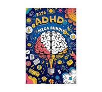 2026 Mental Health 7-in-1 Ultimate Set Planner - Planner di autogestione ADHD versatile da 300 pagine Strumenti di supporto per l'autogestione tra cui diario di autostima, tracker di fitness, pianific