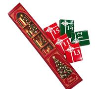 2026 Mini Book Ornament Advent Calendars with 24 Books, Christmas Library Countdown Decorative Bookshelf Booklovers Mini-bücher Adventskalender Table Office(B)