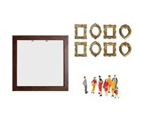 2026 - Mini museo fai da te: cimeli per momenti speciali, fai da te terapeutico con figure d'oro (caffè, 25 x 25 cm)