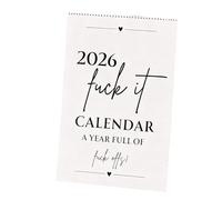 2026 Minimalist Desk Calendar Twin Wire 12 Months Planner for Organization & Home Use Binding Offensive