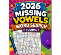 2026 Missing Vowels Word Search Volume 4: 200 Fun Missing Letter Word Puzzles for Adults and Seniors