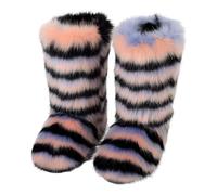 2026 Moda Donna Casual Inverno Sport All'aperto Colorato Caldo Lana Come Stivali Metà Polpaccio Scarpe, Multicolore, 48.5 EU