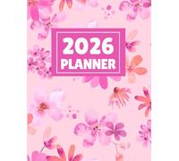 2026 Monthly and Daily Planner: Calendar with Holidays, Observances and Phases of the Moon, Gift Idea for Women