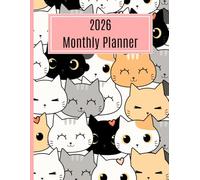 2026 Monthly Planner- Cute Cat Design (8.5"x11", paperback)