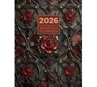 2026 Monthly Planner One Year Calendar Schedule Organizer 12 Months from January to December 2026: Luxury Flower Pattern Design