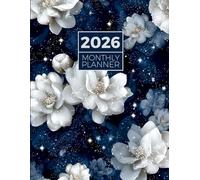 2026 Monthly Planner One Year Calendar Schedule Organizer 12 Months from January to December 2026: Luxury Flower Pattern Design