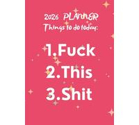 2026 Monthly Planner Sweary: A5, 5x7 in 12 Months. January 2026 to December 2026. With Calendars, Contacts , Passwords, Important dates, Monthly expenditure pages plus extra notes pages.