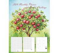 2026 Monthly Planner with Health Challenge: 12 Month Schedule Organizer 2026 year Calendar and Holiday, Large size ,Weight Tracker, Track essential Health metrics