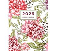 2026 Monthly Planner: with Holidays and Inspirational Quotes, One Year Calendar Schedule Organizer from January to December, Office Equipment and ... Large Size 8.5x11 Inches, Matte Floral Cover