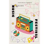 2026 Music Festival Notebook - B5 Lined Journal with Date Section | Aesthetic Daily Note Pad for Teens and Adults | Dance with Me Edition