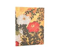 2026 Natsu (Rinpa Florals) Ultra 12-month Vertical Softcover Flexi Dayplanner 2026 (Elastic Band Closure)