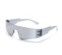2026 NEUE Sporttrends Brille Sonnenbrille Frauen M?nner Mode Punk Brille Sport Eyewear Goggle, Argento, Taglia unica