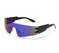 2026 NEUE Sporttrends Brille Sonnenbrille Frauen M?nner Mode Punk Brille Sport Eyewear Goggle, Nero Blu, Taglia unica