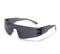 2026 NEUE Sporttrends Brille Sonnenbrille Frauen M?nner Mode Punk Brille Sport Eyewear Goggle, Schwarzgrau, Taglia unica