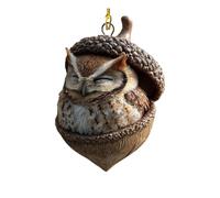 2026 New 2D Forest Animal Acorn Ornaments, Woodland Animal Christmas Ornaments, for Home Party, Bag Keychain Tree Decorations (E)