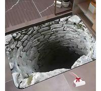 2026 New 3d Hole Rug - Dog Gets Scared Of 3d Carpet,Rugs That Look Like A Hole,Trap Optical Illusion Bottomless Non-Slip Doormat,As Test & Game With Your Cat Or Dog (Style-J, 40*60cm(15.75*23.62in))