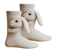 2026 New 3D Knit Animal Socks, Novelty Floor Sock for Christmas, Warm Non-Slip Soft Hand Crocheted Socks, Cute Hand Crochet Knit Sock, 3D Doll Couple Novelty Birthday for Lovers, Boyfriend, Family