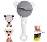 2026 New 4-In-1 Jar Opener & Adjustable Jar Opener Tool, Cap Crack Manual Can Openers Fits 2.5-9 CM Lids, Can Openers for Weak Hands Seniors, Stainless Steel Kitchen Gadget (Gray)