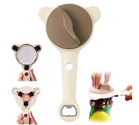 2026 New 4-In-1 Jar Opener & Adjustable Jar Opener Tool, Cap Crack Manual Can Openers Fits 2.5-9 CM Lids, Can Openers for Weak Hands Seniors, Stainless Steel Kitchen Gadget (Brown)