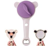 2026 New 4-In-1 Jar Opener & Adjustable Jar Opener Tool, Cap Crack Manual Can Openers Fits 2.5-9 CM Lids, Can Openers for Weak Hands Seniors, Stainless Steel Kitchen Gadget (Purple)