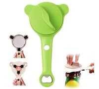 2026 New 4-In-1 Jar Opener & Adjustable Jar Opener Tool, Cap Crack Manual Can Openers Fits 2.5-9 CM Lids, Can Openers for Weak Hands Seniors, Stainless Steel Kitchen Gadget (Green)