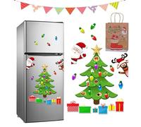 2026 New Christmas Themed Magnetic Sticker, Reusable Magnetic Christmas Tree, DIY Christmas Decorations, Magnet Tree for Fridge Metal Door Decor, for Any Magnetic Surface, Easy to Use and Remove (F)